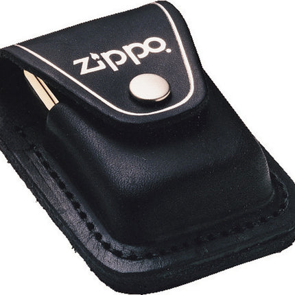 Lighter Pouch Black Leather