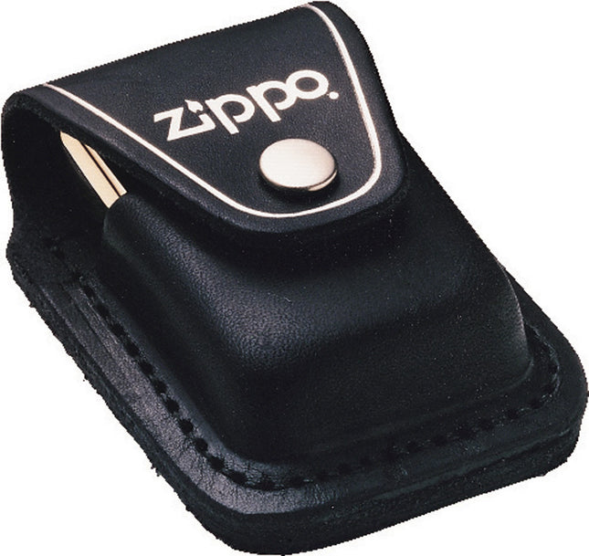 Lighter Pouch Black Leather