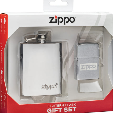 Lighter and Flask Gift Set