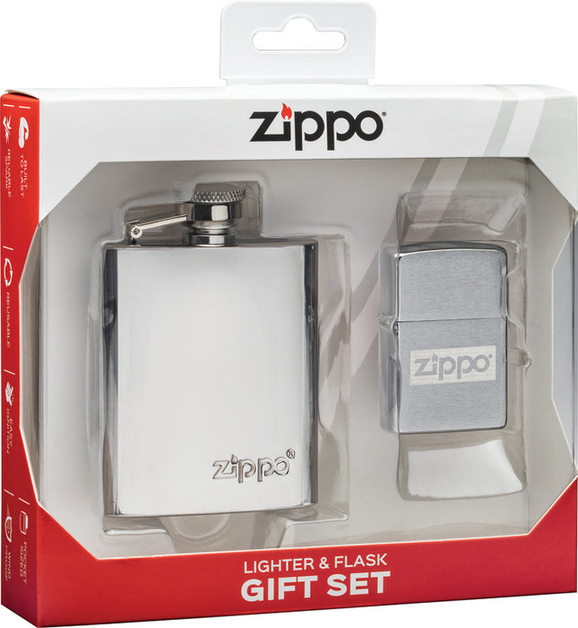 Lighter and Flask Gift Set