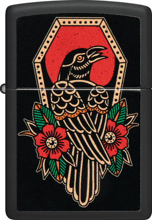 Crow Tattoo Design Lighter