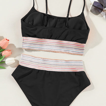 Scoop Neck Spaghetti Strap Two-Piece Swim Set