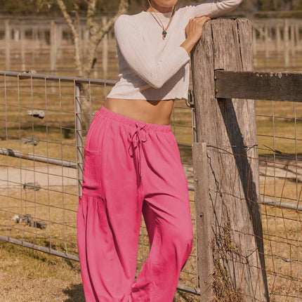 Full Size Wide Leg Pants with Pockets