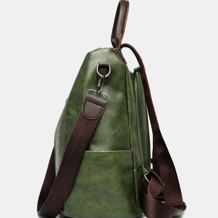 PU Leather Backpack Bag