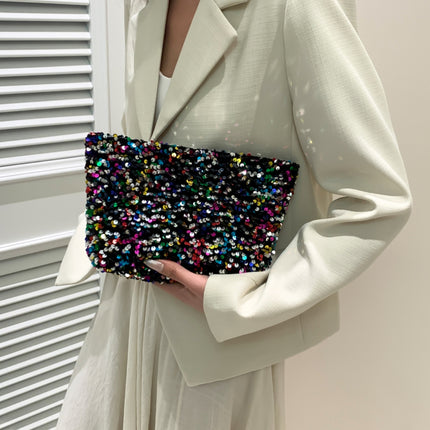 Sequin Clutch with Zipper