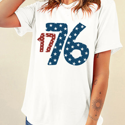 1776 Round Neck Short Sleeve T-Shirt