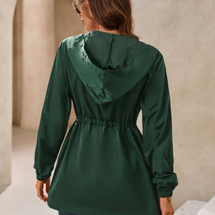 Outdoor Waterproof Long Sleeve Hooded Windbreaker