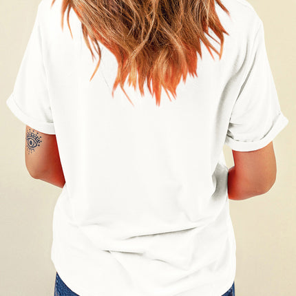Graphic Round Neck Short Sleeve T-Shirt - Vickie Lynn's