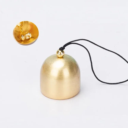 DIY Brass Mini Bell for Wind Chime Door Bell Christmas Decorations Accessories Brass Bell With Bell Hammer Will Ring Metal