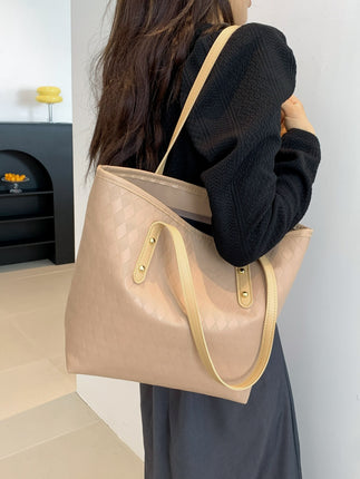 PU Leather Large Tote Bag