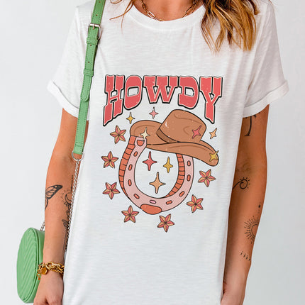 Graphic Round Neck Short Sleeve T-Shirt - Vickie Lynn's