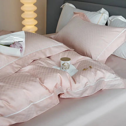 New 1000TC Egyptian Cotton Bedding Sets Luxury Jacquard Duvet Cover Flat sheet Pillowcase