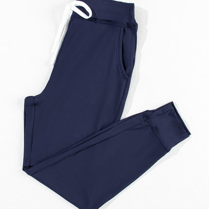 Drawstring Joggers with Pockets