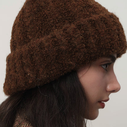 Solid Color Thermal Knit Hat