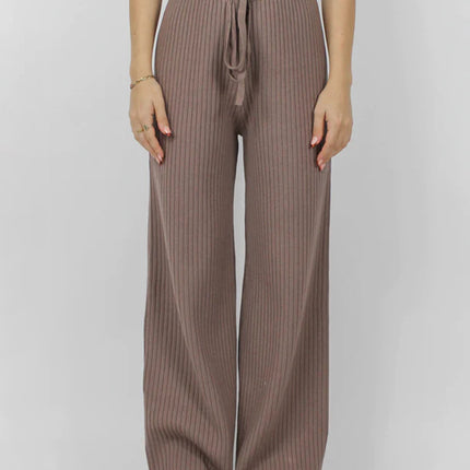 Ribbed Wide Leg Sweater Pants