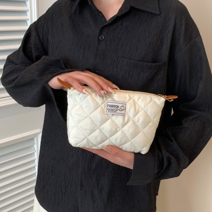 Solid Quilted Clutch with Zipper