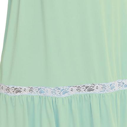 Lace Detail Short Sleeve Lounge Dress