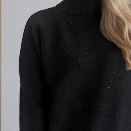 Turtleneck Raglan Sleeve Sweater