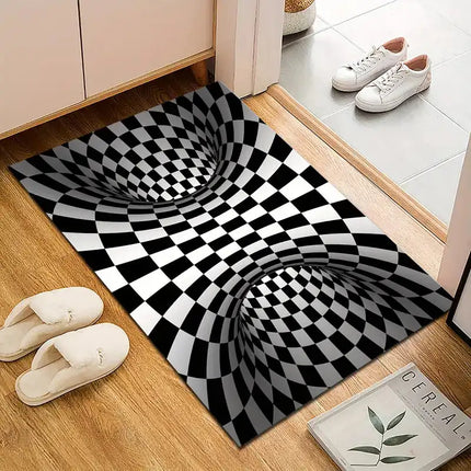 1pc, 3D Illusion Carpet Door Floor Mat