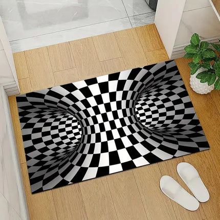 1pc, 3D Illusion Carpet Door Floor Mat