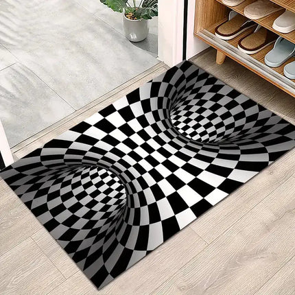 1pc, 3D Illusion Carpet Door Floor Mat