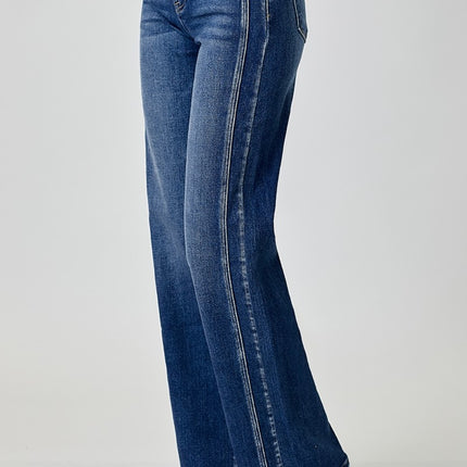 RISEN Mid Rise Straight Jeans