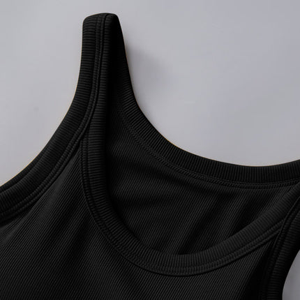 Round Neck Tank with Bra - Vickie Lynn's