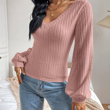 V-Neck Long Sleeve T-Shirt