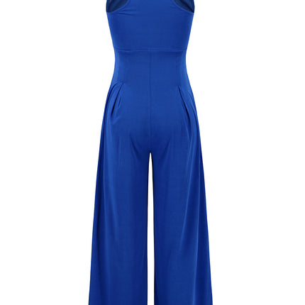 Square Neck Wide Strap Jumpsuit