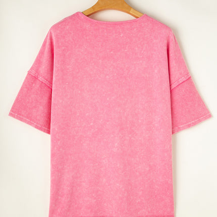 Plus Size Round Neck Half Sleeve T-Shirt