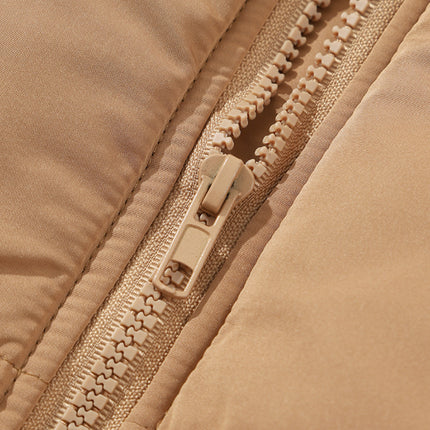 Zip Up Vest Coat with Pockets