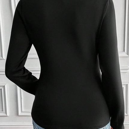 Round Neck Long Sleeve Top