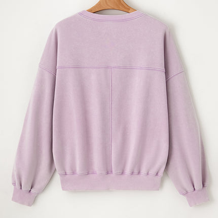 Round Neck Long Sleeve Sweatshirt