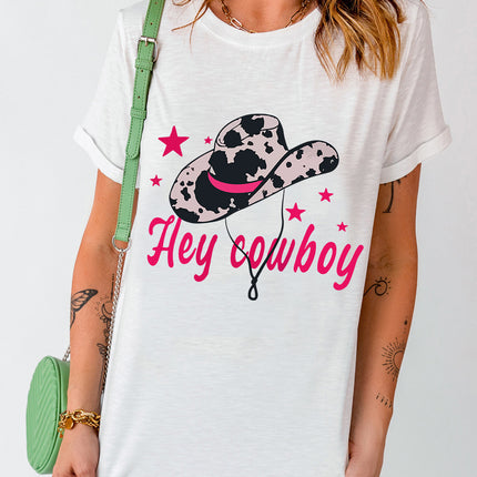 Graphic Round Neck Short Sleeve T-Shirt - Vickie Lynn's