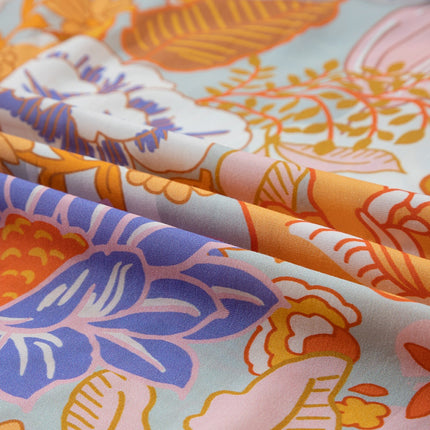 Tied Printed Grecian Sleeveless Maxi Dress