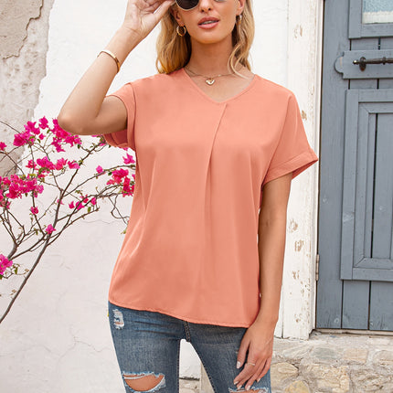 V-Neck Short Sleeve T-Shirt