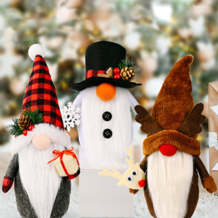 3-Pack Christmas Faceless Gnomes