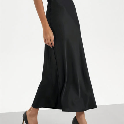 High Rise Midi Skirt