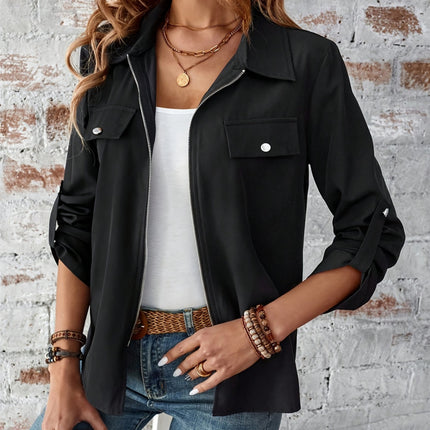 Zip Up Long Sleeve Jacket