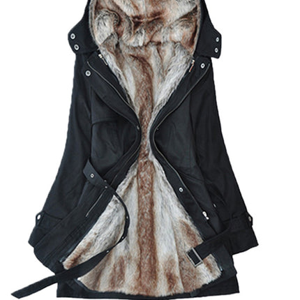 Ivy Lane Full Size Hooded Jacket with Detachable Liner (Three-Way Wear)