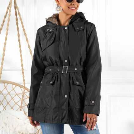 Ivy Lane Full Size Hooded Jacket with Detachable Liner (Three-Way Wear)