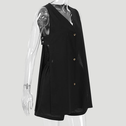 Full Size Button Up Top and Shorts Set