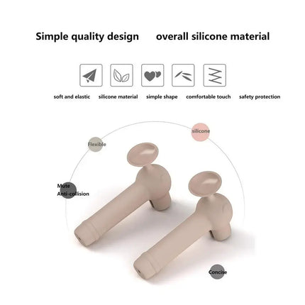 Door Handle Gloves Silicone Covers Anti-Scald With Suction Cup Design Anti Static Door Handle Guard For Flat Square Levers