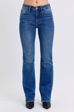 Judy Blue Full Size Mid-Rise Bootcut Jeans with Pockets