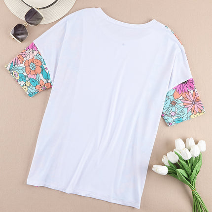 Printed Round Neck Half Sleeve T-Shirt