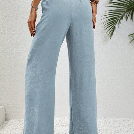 Wide Leg Drawstring Pants