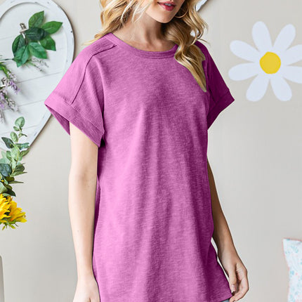 Heimish Full Size Short Sleeve Round Neck T-Shirt