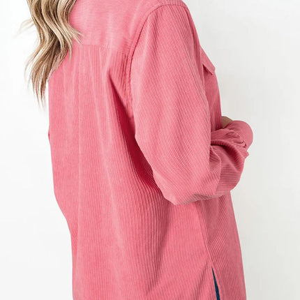 Collared Neck Long Sleeve Shirt