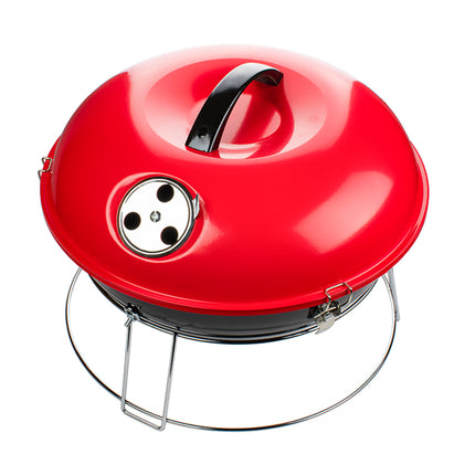 Brentwood 14 Inch Portable Charcoal BBQ Grill in Red