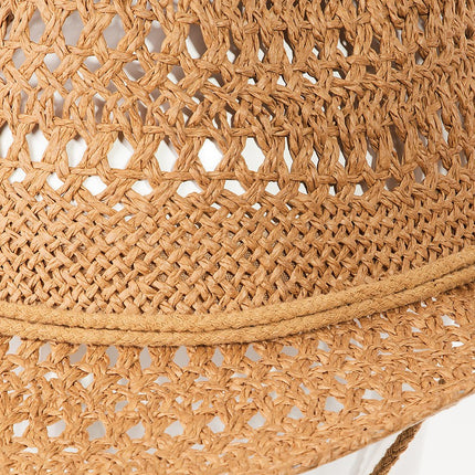 Fame Rope Strap Straw Braided Hat